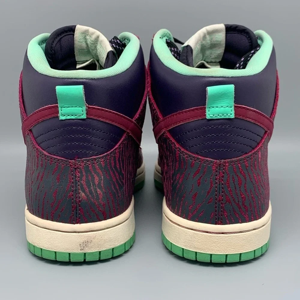 Nike Dunk High Skinny Print Skate Shoes 543242-500 Women's Sz 8.5 - Picture 3 of 10